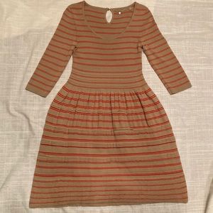 Anthropologie Sweater Dress Cinch Waist